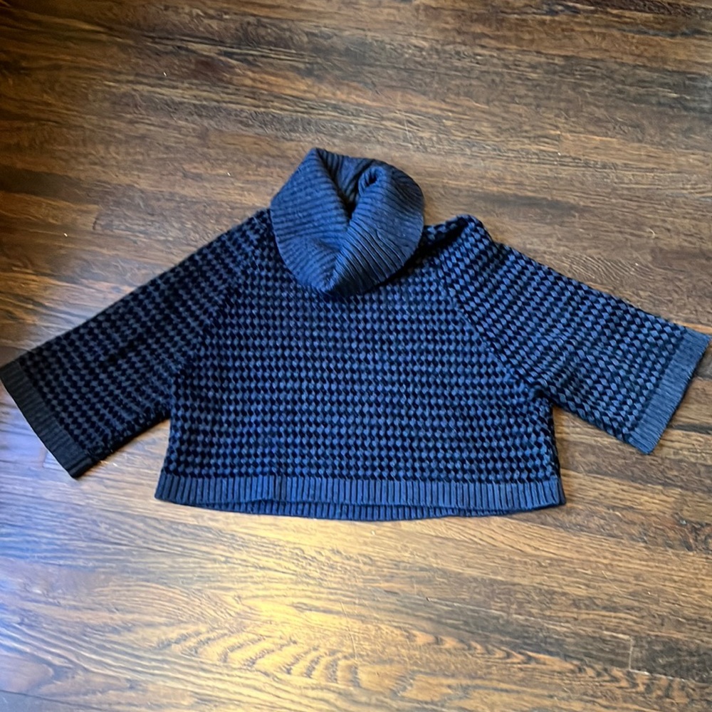 Alice & Olivia Cropped Cowlneck Sweater